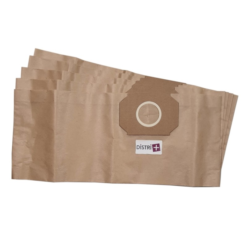 Sac aspirateur compatible avec BAUKNECHT- AEG GR30, VAMPYRE MULTI 300 - GISOWATT BRICO, LAVAMATIC - HOOVET JET N WASH... - Pochette de 5 sacs papier