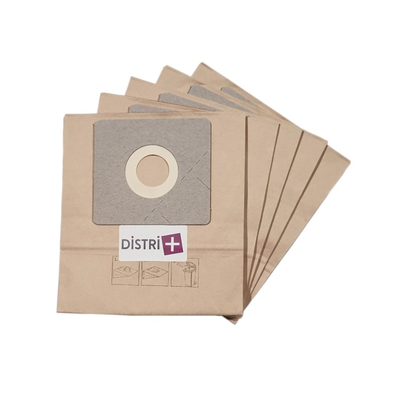 Sac aspirateur compatible avec NILFISK COUPE, NEO, FORCE, GO, ONE - GLENAN GA386, GA420, GA430, GA440..- La pochette de 5 sacs papier