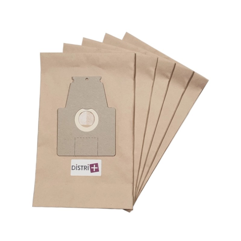 Sac aspirateur compatible avec BOSCH / SIEMENS TYP M, TYP P, ERGOMAX, ERGOMAXX, BSG8.., VS08.., 461750... - La pochette de 5 sacs papier