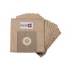 Sac aspirateur compatible avec WHITE AND BROWN AT 2010, SYLPHIDE, ANDROMEDE, PRO LOGIC - IDELINE MONSUN.. - La pochette de 10 sacs papier