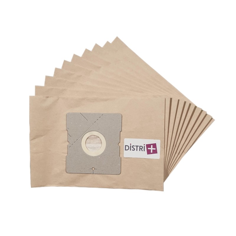 Sac aspirateur compatible avec NILFISK COMPACT C10, C15, C18, C20, C110, C118, C120, C210, C218, C220... - La pochette de 10 sacs papier