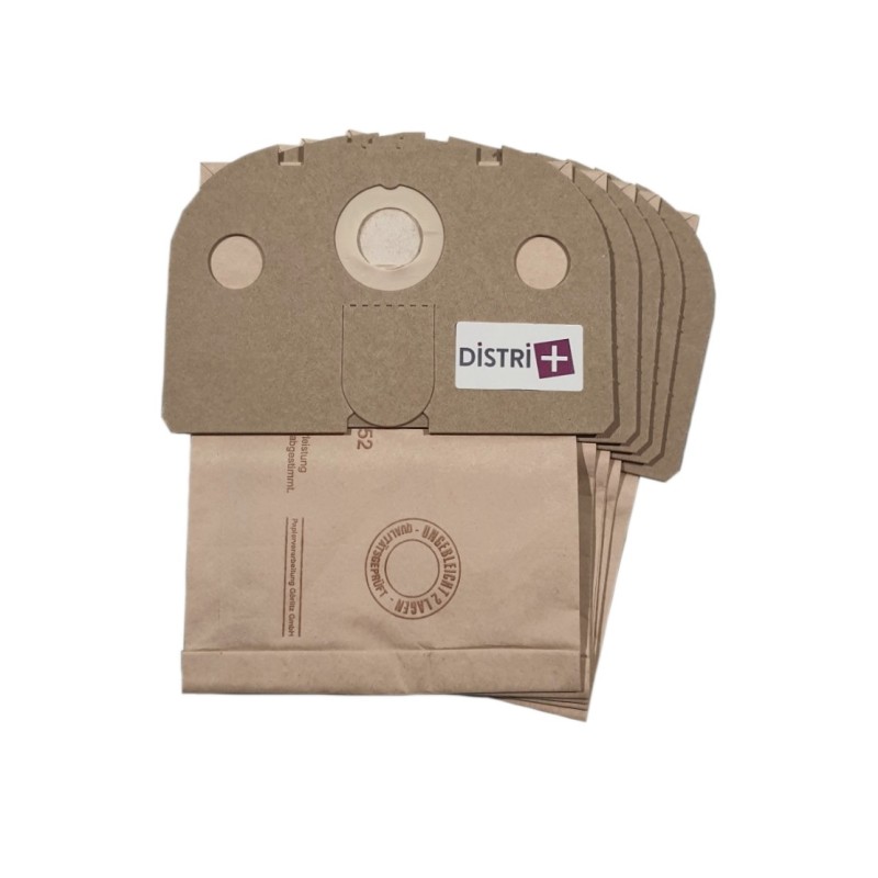 Sac aspirateur compatible avec VORWERK TIGER VK250, TIGER VK251, TIGER VK252 - La pochette de 5 sacs papier