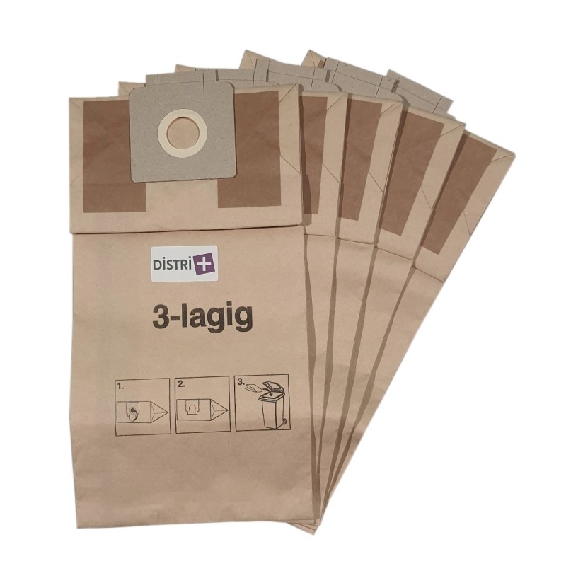 Sac aspirateur compatible avec Karcher T12/1, 3.904-315.0, 6.904-312.0- La pochette de 5 sacs papier