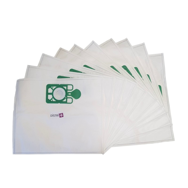 Sac aspirateur compatible avec Numatic Dorsal RSV130, RSB140, RBV130, RSB150, RSV150, RSAV130, 604011 - La pochette de 10 sacs microfibre