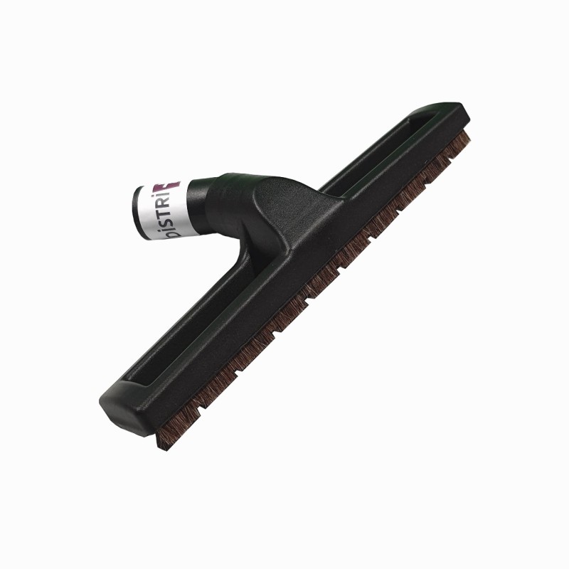 Suceur poussières en crin de cheval à roulettes pour aspirateur allant sur des tubes de diamètre 32mm - Largeur brosse : 30cm