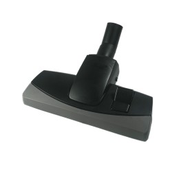 Brosse combinée avec une grande roulette et une bande caoutchouc pare-choc pour aspirateurs allant sur des tubes de diamètre 32mm - Largeur : 28cm