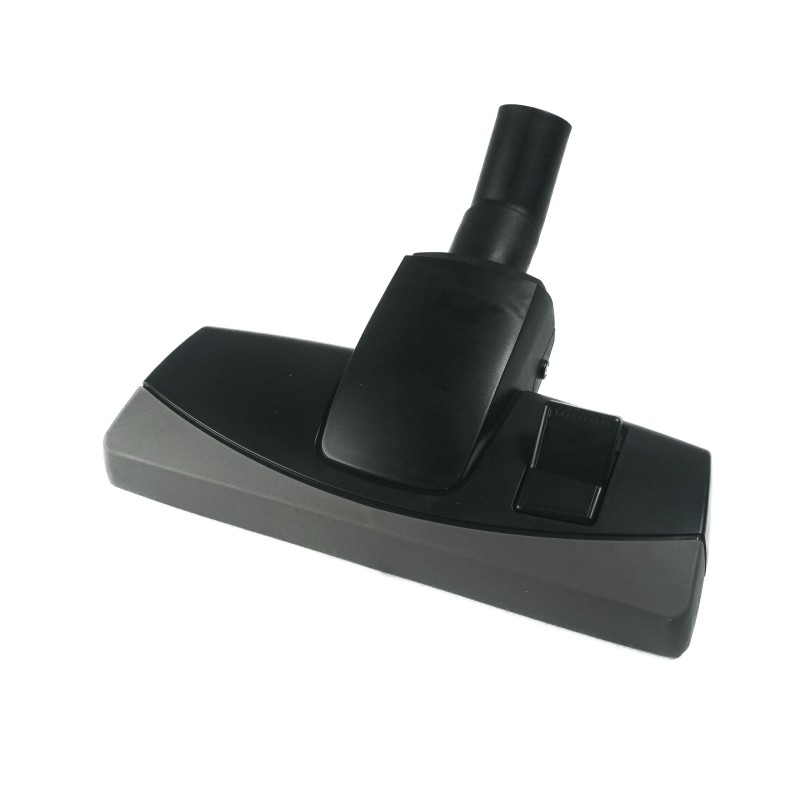 Brosse combinée avec une grande roulette et une bande caoutchouc pare-choc pour aspirateurs allant sur des tubes de diamètre 32mm - Largeur : 28cm
