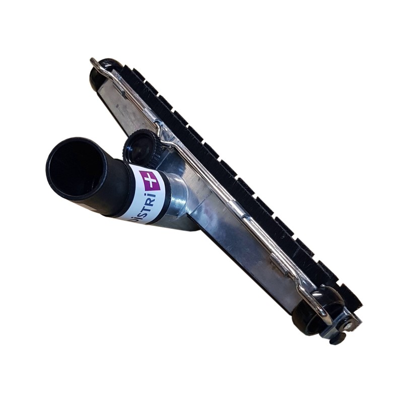Suceur poussières en aluminium à roulettes WESSEL-WERK pour aspirateur allant sur des tubes de diamètre 38mm - Largeur brosse : 37cm