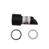 Embout de flexible côté tube à clipser diamètre 32mm avec Clip + Bague pour aspirateur Numatic, Tennant... - Carton de 10 embouts