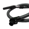 Flexible complet pour aspirateur compatible Miele S300 (Série), S400 (Série), S301i, S310i, S311i, S312i, S313i, S315i, etc. - Longueur : 1,8m - Diamètre : 35mm