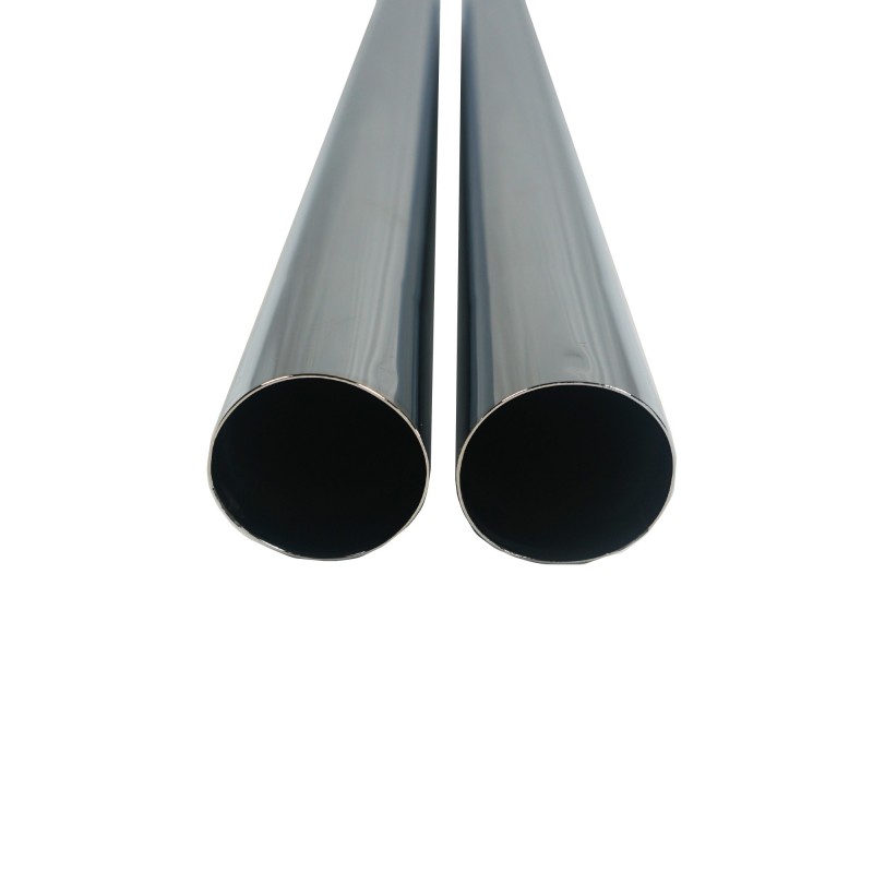 Lot 2 Tubes métal en acier chromé pour aspirateur - Diamètre : 37mm - Longueur 50cm