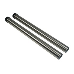 Lot de 2 tubes métal en acier chromé pour aspirateur - Diamètre : 38mm - Longueur 47cm
