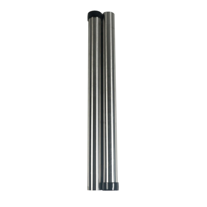 Lot de 2 tubes métal en acier chromé pour aspirateur - Diamètre : 38mm - Longueur 47cm