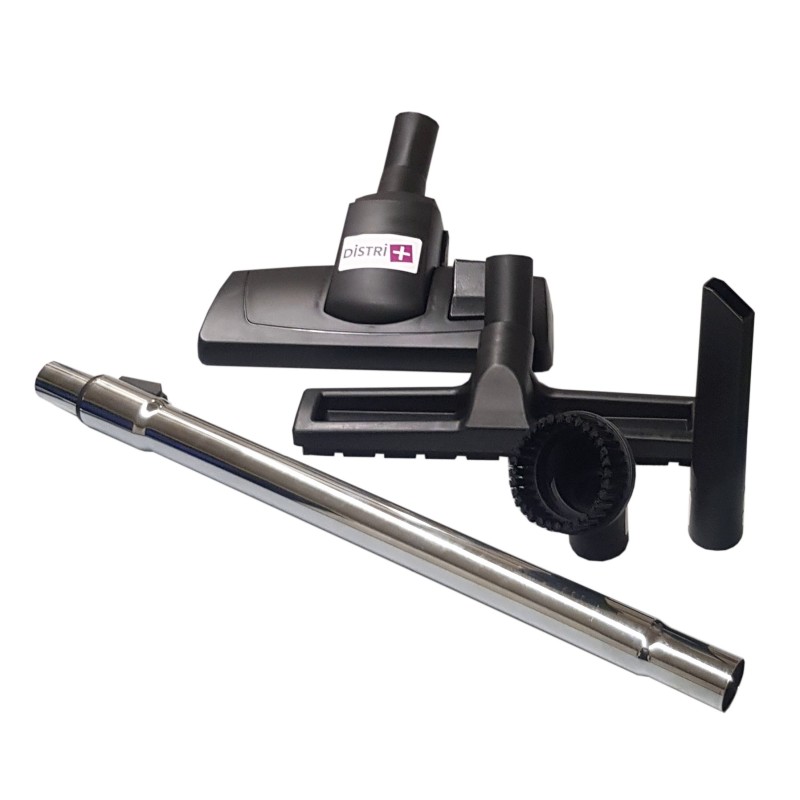 KIT ACCESSOIRE TENNANT V6 D.32MM
(1 TUBE TELESCOPIQUE + 1 COMBINE GROSSE ROULETTE + 1 SUCEUR POUSSIERE + 1 BROSSE RONDE + 1 SUCEUR PLAT)
