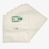 Sac aspirateur compatible avec Numatic NVM2A, NVM2B, NVM2C, Charles, Georges, NVQ370.- La pochette de 10 sacs microfibre - Carton de 15 pochettes de 10 sacs papier