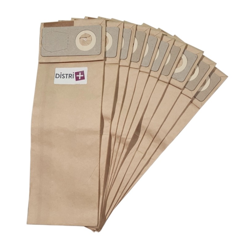 Sac aspirateur compatible avec Nilfisk GU350, GU450 - Lindhaus PH4, R4 - Taski Tapiset 38, Tapitronic. - pochette de 10 sacs papier