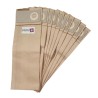 Sac aspirateur compatible avec Nilfisk GU350, GU450 - Lindhaus PH4, R4 - Taski Tapiset 38, Tapitronic. - pochette de 10 sacs papier