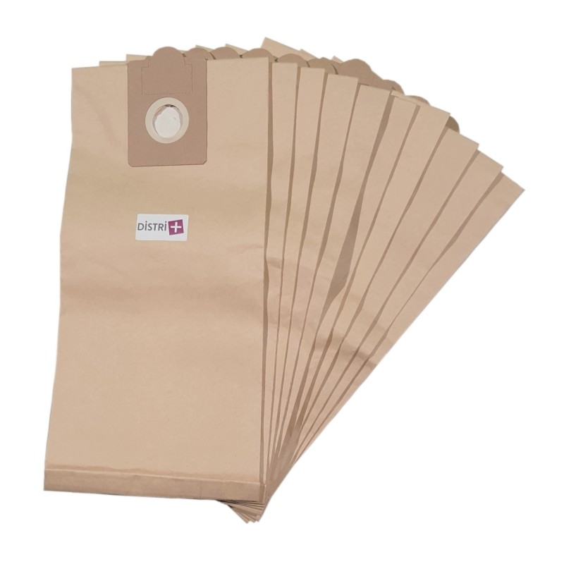 Sac aspirateur compatible avec HOOVER : CH08 - FIMAP : FA80, FV80. etc. - Ghibli AS12, AS20, AS27, AS30, AS40, AS400, AS59, AS60 - pochette de 10 sacs papier