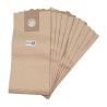 Sac aspirateur compatible avec HOOVER : CH08 - FIMAP : FA80, FV80. etc. - Ghibli AS12, AS20, AS27, AS30, AS40, AS400, AS59, AS60 - pochette de 10 sacs papier
