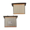 Filtre compatible avec aspirateur Bosch GAS25, GAS50 - Starmix IS, ISC, ISP, iPulse, FKP4300 - Hitachi NT1232, RNT1225M... - Lot de 2 filtres