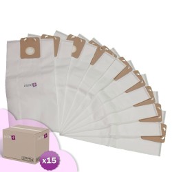 Sac aspirateur compatible avec Nilfisk VP300, GD1000, GD1010, Business, Familly, Thor. - Carton de 15 pochettes de 10 sacs microfibre