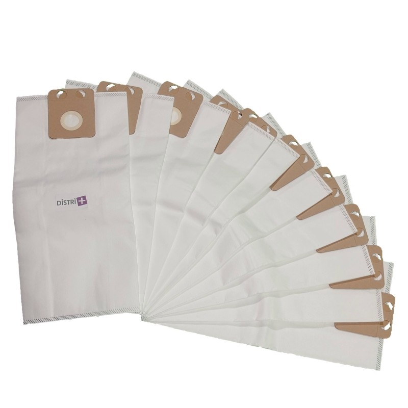Sac aspirateur compatible avec Nilfisk VP300, GD1000, GD1010, Business, Familly, Thor. - Carton de 15 pochettes de 10 sacs microfibre