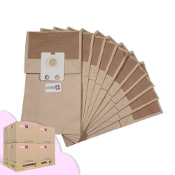 Sac aspirateur compatible avec Nilfisk VP300, GD1000, GD1010, Business, Familly, Thor. - Palette de 12 cartons de 15 pochettes de 10 sacs papier