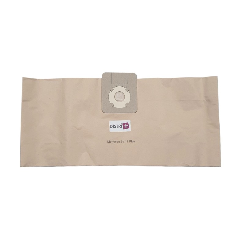 Sac aspirateur compatible avec Wetrok 42620, Monovac 9, Monova 9+, Monovac 11, Monovac 11+. etc. - pochette de 10 sacs papier