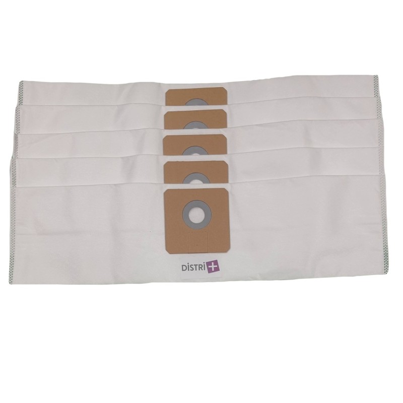 Sac aspirateur compatible avec ECOLAB FLOORMATIC BLUEVAC 11, ARGOS 142, ARGOS 1414, CLEANFIX S10, CLEANFIX S12.- La pochette de 5 sacs microfibre