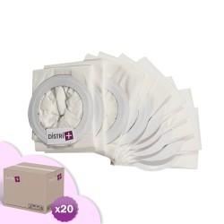 Sac aspirateur compatible avec Nilfisk GD5, Adgility 6XP, BACK VAC 6 - Progress Quattervac. - Carton de 20 pochettes de 10 sacs papier