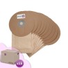 Sac aspirateur compatible avec Ghibli T1 (2ème version) - Wirbel W1 (2ème version) - ICA/IPC/SOTECO YP1/5 Backpack. - Carton de 15 pochettes de 10 sacs papier