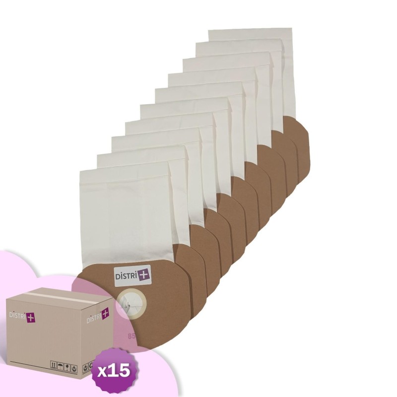 Sac aspirateur compatible avec Truvox VBP, Valet Backpack - ICA/SOTECO SPC Dorsal - Tennant V-BP7. - Carton de 15 pochettes de 10 sacs papier