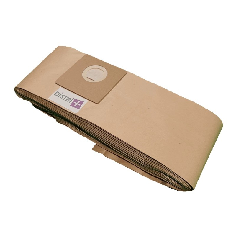 Sac aspirateur compatible avec Tennant V3, V6, 9009765 - Tornado TV2 - Truvox VP12, VT12 - Fiorentini Whisper. etc. - Carton de 15 pochettes de 10 sacs papier