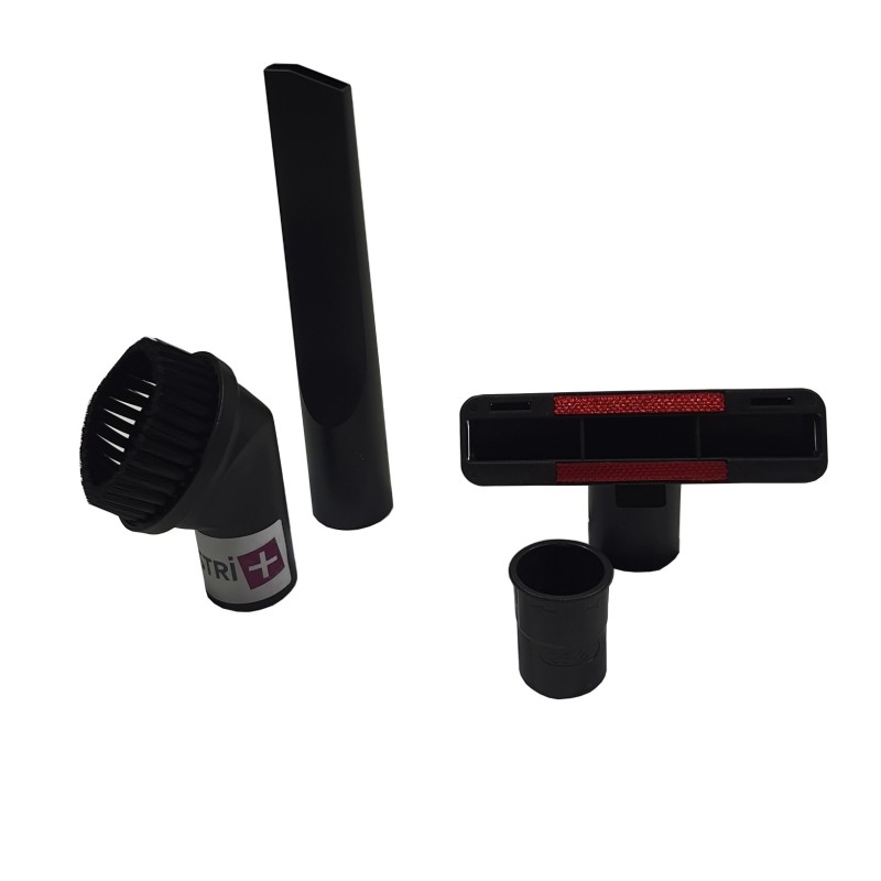 Lot 1 suceur long plat, 1 brosse ronde, 1 suceur triangulaire, 1 adaptateur pour aspirateur, tubes 32mm et 35mm