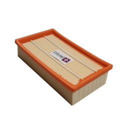 Filtre plissé plat pour aspirateur Karcher NT 20/1, NT25/1, NT35/1, NT45/1, 69042060. - Lot de 1 filtre