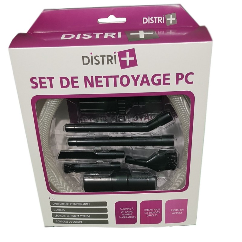 Kit d accessoires pour aspirateurs pour nettoyage de précision : machine à coudre, surjeteuse, ordinateur, clavier...