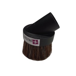 Brosse meuble ronde en crin de cheval pour aspirateur allant sur des tubes de diamètre 32mm - Largeur 6,5cm