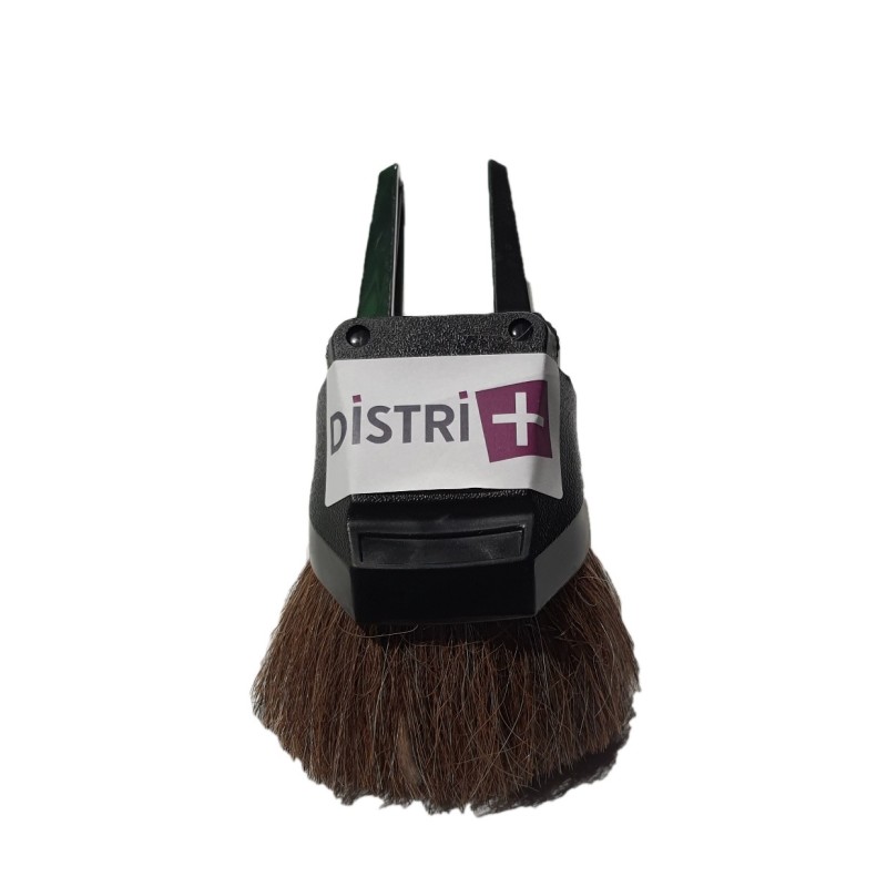 2 en 1 Brosse meuble ronde en crin de cheval + suceur triangulaire pour aspirateur allant sur des tubes de diamètre 32mm