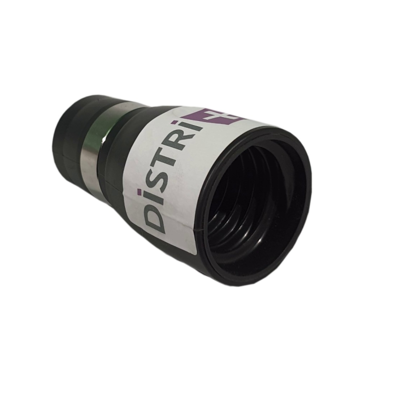 Embout PVC avec bague de contact pour aspiration centralisée vissant sur du flexible 32mm intérieur - diamètre extérieur 38mm