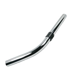 Coude métallique avec réglage d air pour aspirateur reliant un tube et un embout de flexible côté canne de diamètre 32mm