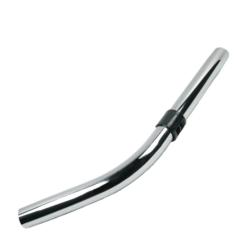 Coude métallique avec réglage d air pour aspirateur reliant un tube et un embout de flexible côté canne de diamètre 32mm