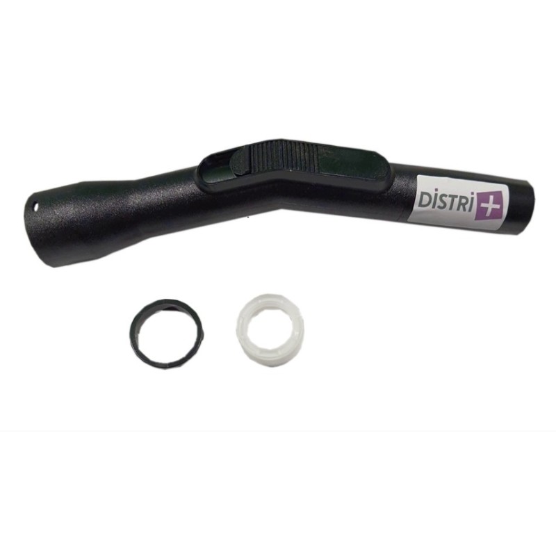 Poignée plastique avec réglage d air pour aspirateur à clipser sur flexible diamètre 32mm intérieur et pour tube diamètre 37mm