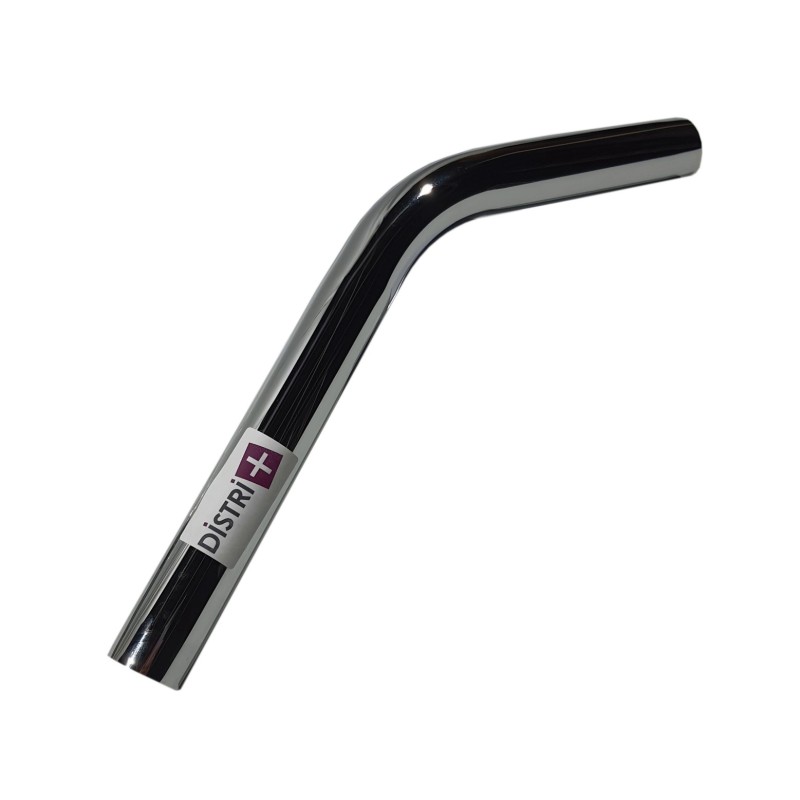 Coude métallique pour aspirateur reliant un tube et un embout de flexible côté canne de diamètre 38mm