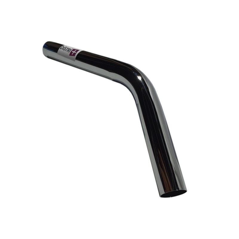 Coude métallique pour aspirateur reliant un tube et un embout de flexible côté canne de diamètre 38mm