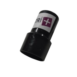 Embout PVC pour aspirateur à visser sur flexible de diamètre 38mm intérieur d un côté acceptant un tube de diamètre 38mm de l autre