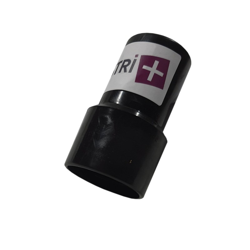 Embout PVC pour aspirateur à visser sur flexible de diamètre 38mm intérieur d un côté acceptant un tube de diamètre 38mm de l autre