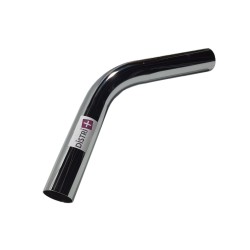 Coude métallique pour aspirateur reliant un tube et un embout de flexible côté canne de diamètre 50mm