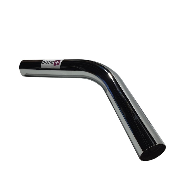 Coude métallique pour aspirateur reliant un tube et un embout de flexible côté canne de diamètre 50mm