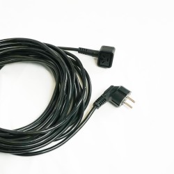 Câble d'alimentation Nuplug compatible aspirateurs Numatic NVQ, NVP, DBQ, NQS... - Références Numatic : 236123, 236014 - 12m.