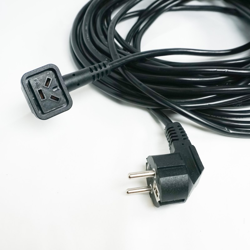 Câble d'alimentation Nuplug compatible aspirateurs Numatic NVQ, NVP, DBQ, NQS... - Références Numatic : 236123, 236014 - 12m.